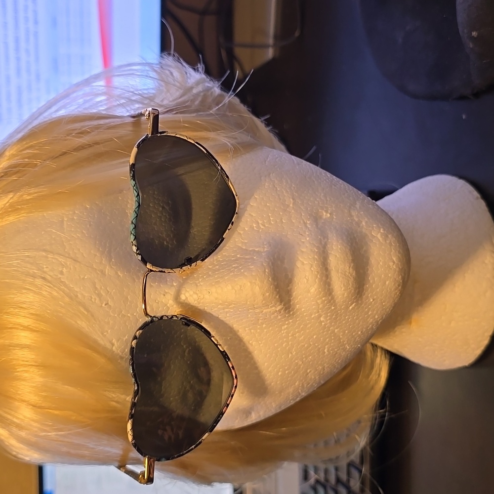 Unique heart shaped Saint Laurent sunglasses